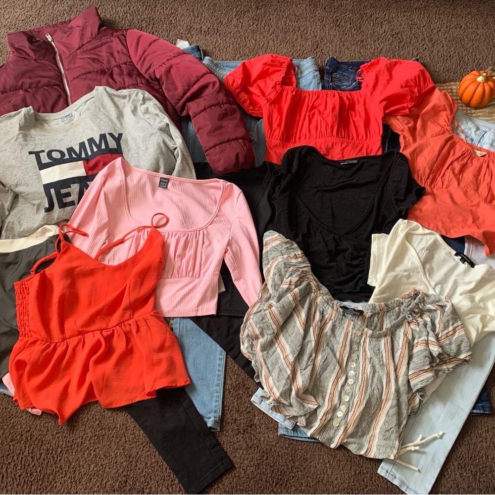 Bundle of clothes Size Small and Jeans Sizes 3-5
